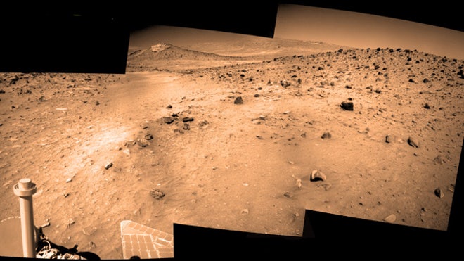 Spirit rover last panoramic of Mars